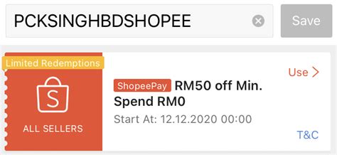 Grab additional s$25 rebate on electronic products with min. Shopee 12.12 Special Voucher Code Worth RM50 ...