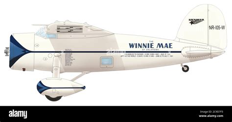 Lockheed Vega 5c Winnie Mae In The Form Of 1933 Wiley Post Used