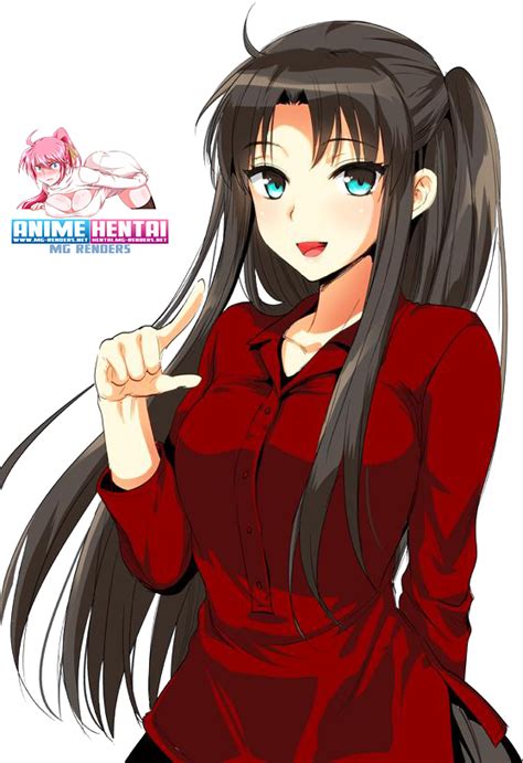 Fate Stay Night Tohsaka Rin Render 40 Anime Png Image Without