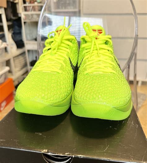 Size 12 Nike Zoom Kobe 6 Protro Low Grinch Vnds 194500874220 Ebay