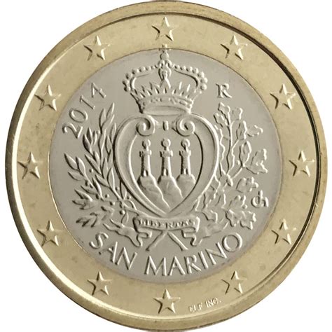 1 Euro San Marino 2014 Fdc Stemma Della Repubblica 2014 Euro