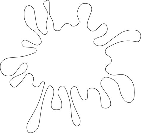 Splatter Paint Colouring Pages Kootation Clipart Best Sketch Coloring