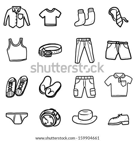 After learning to draw the human figure, the knowledge of drapery plays an important part in the success of an artist. Collection Men Clothes Fashion Cartoon Vector Stock Vector (Royalty Free) 159904661 - Shutterstock