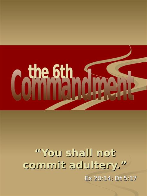 6th Commandment Marriage Ten Commandments