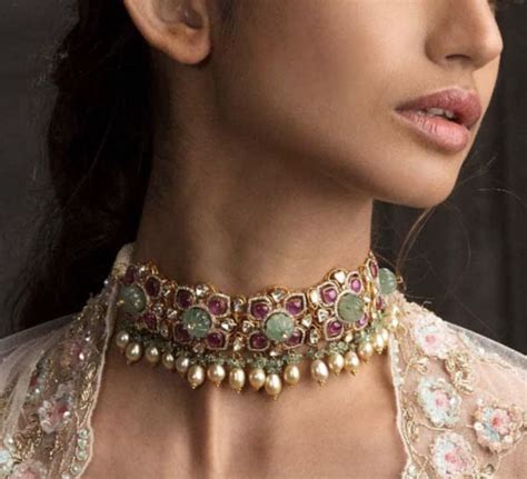 Pin By Amutha Jalagam On Wedding Choker Designs Fashion Jewelry