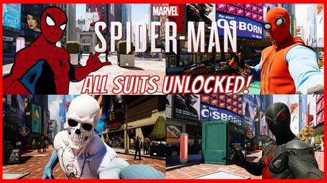 Marvels Spider Man Ps4 All Suits Unlocked All Suit Powers Unlocked