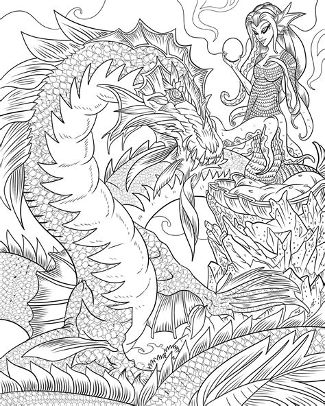 Pin On Dragon Coloring Page