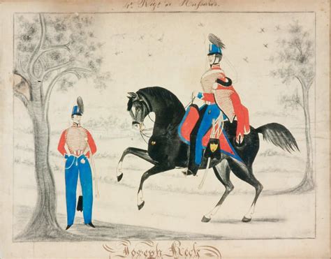 4ème Régiment De Hussards Vers 1845 Joseph Rechs Deux