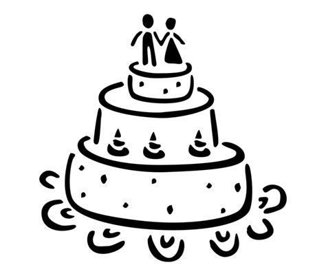 Free Wedding Cake Clipart Black And White Download Free Wedding Cake