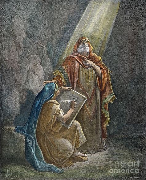 Jeremiah And Baruch Drawing By Gustave Dore