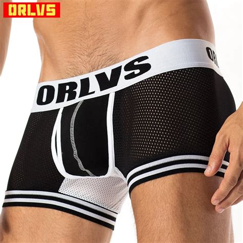 Orlvs Brand Ventilate Plus Size Boxers Best Selling Newest Mesh Underwear Men Modal Boxer Men