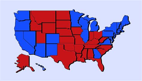 Current Political Map Of Usa United States Map