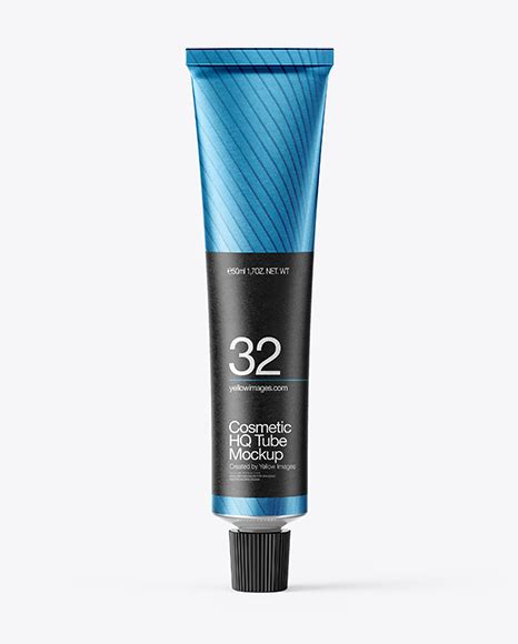 Download Matte Metallic Cosmetic Tube Mockup - Free PSD Template Mockup