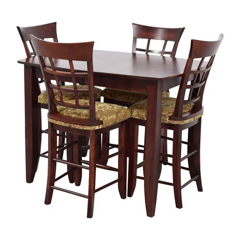 48 Off High Top Dining Table With Four Chairs Tables