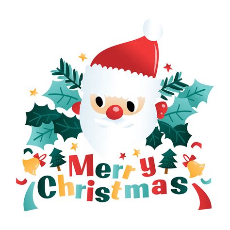 Fun Cartoon Merry Christmas Santa 1777856 Vector Art At Vecteezy