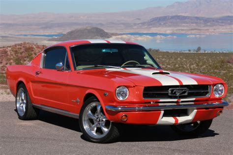 Red over white, totally detailed 289 with literally. SHOW STOPPING PRO-TOURING 1965 FORD MUSTANG FASTBACK GT350 ...
