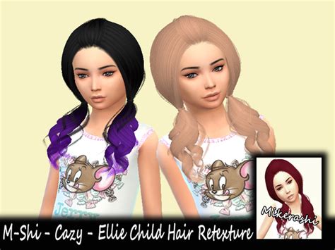 M Shi Cazy Ellie Child Hair Retexture At Tsr Sims 4 Updates