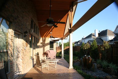 Gable Roof Patio Cover In Houston Hhi Patio Covers