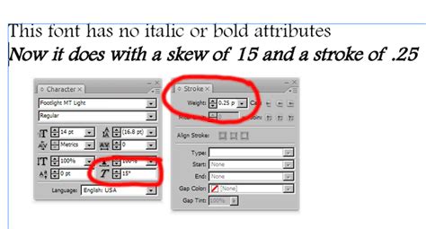Indesign Tips How To Apply Faux Bold And Italic Formatting To Text