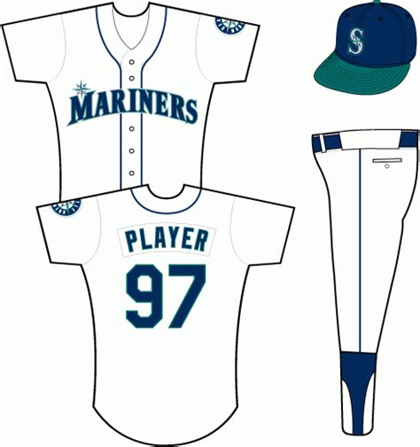 Seattle Mariners Uniform Home Uniform American League Al Chris