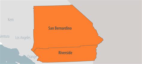Map Of Riverside County And San Bernardino County