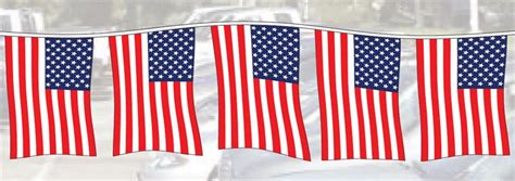 American Flag Pennants Polyethylene Dealership Apparel And Supplies