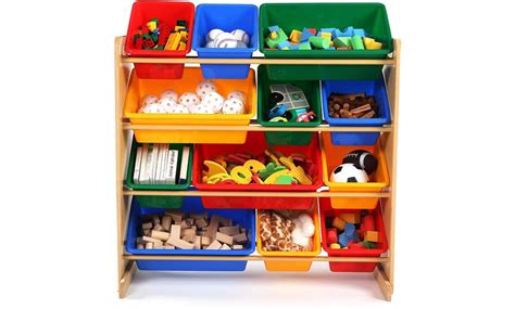Tot Tutors Kids Toy Storage Organizer With 12 Plastic Bins Groupon