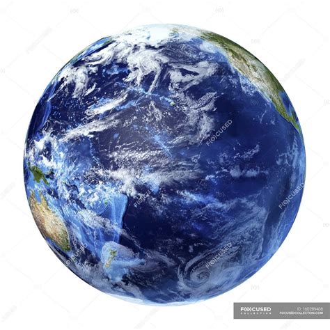 Satellitenbild Des Pazifischen Ozeans — Welt Geographie Stock Photo