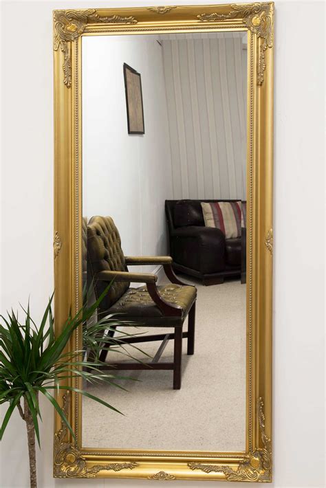 extra large full length classic ornate styled gold mirror 5ft7 x 2ft7 170x79cm ebay