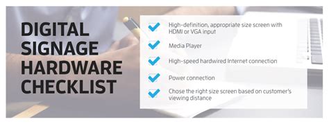 Use This Hardware Checklist To Set Up Your Digital Signage Spectrio