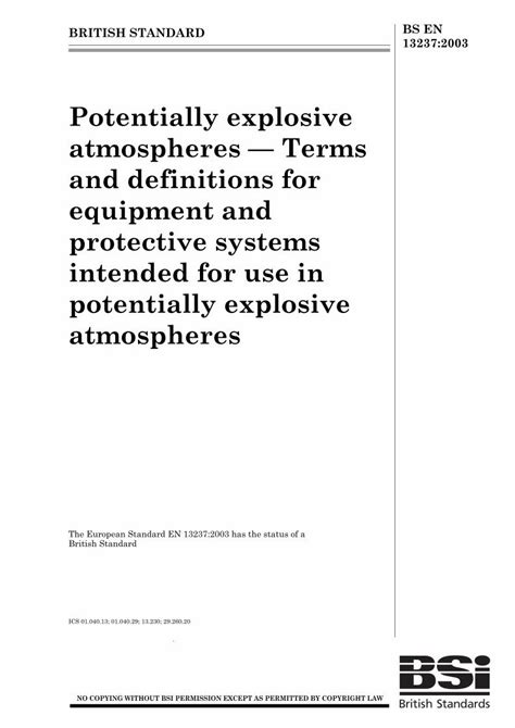 Pdf En Terms And Definitions For Equipment And Protective