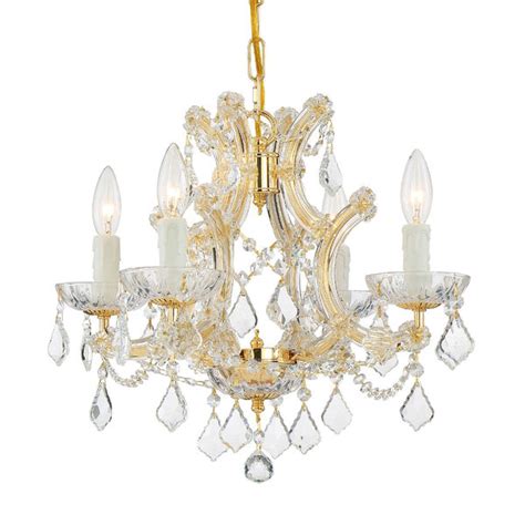 Crystorama Lighting Group Maria Theresa Gold Chandelier With Majestic