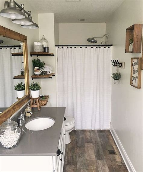 30 Popular Farmhouse Small Bathroom Decorating Ideas Trendecors