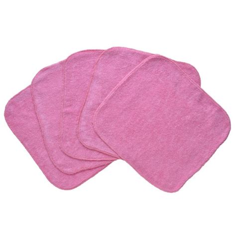 Baby Washcloths Dark Pink 10 Pack Facial Cloths Washable Etsy