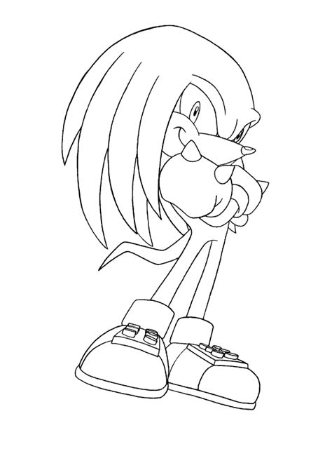 Knuckles the echidna and sonic coloring pages. Desenhos do Sonic para Colorir e Pintar [Sonic The ...