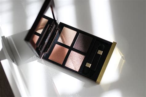 Review Swatches Tom Ford Creme Eye Quad In Rose Topaz Alittlebitetc