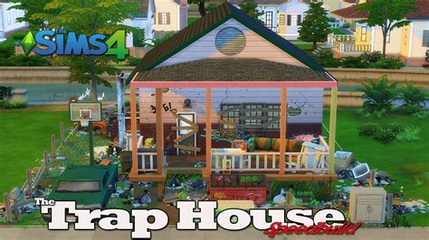 Sims 4 No Cc Trap House Speedbuild Youtube