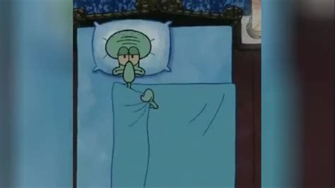 Spongebob Squarepants Squidward Going To Bed