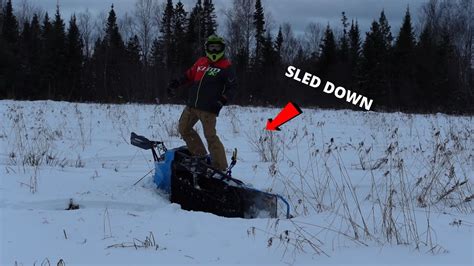 Snowmobile Ditch Banging Swamp Riding 2023 Sledding Fails Youtube