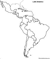 Outline Map Latin America