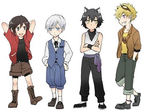 Young Team Rwby Genderswap Rwby Rwby Anime Rwby Genderbend