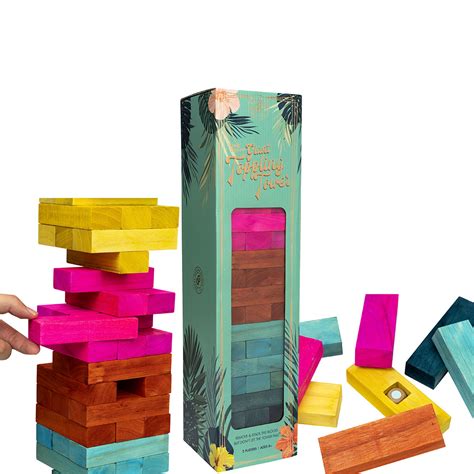 Great Garden Games Co Giant Toppling Tower Peters Of Kensington