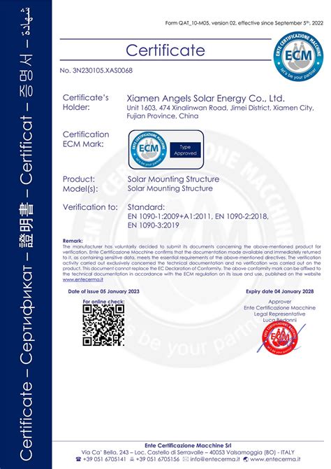 Ce Certification For Solar Mounting Structure Angels Solar Angelssolar