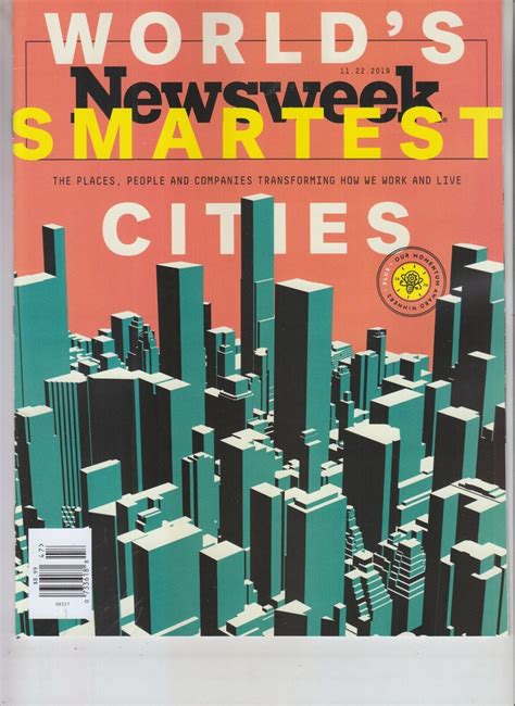 Worlds Smartest Cities Newsweek Magazine November 22 2019 No Label Ebay