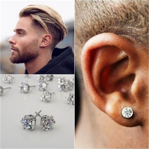 best men s ear piercing ideas where to buy mens earrings buy ear earrings ideas mens