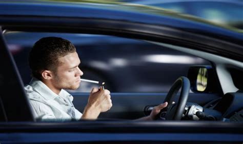 Driving Fine Smoking Cigarettes Behind The Wheel Could See Motorists Fined Up To £2500