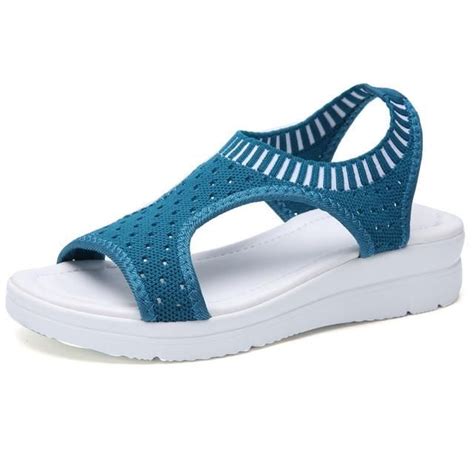 New Fashion Women Sandals Summer New Platform Sandal Shoes Breathab In 2020 Navy Blue Shoes