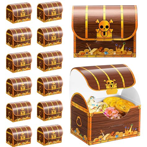 Buy Treasure Treat Chest Boxes Cardboard Pirate Treasure Treat Chest
