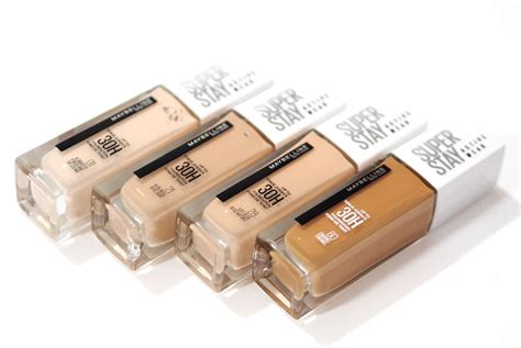 Maybelline Super Stay Active Wear 30h Foundation Review Swatches Pale