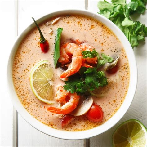 Sopa Thai De Gambas Y Lima